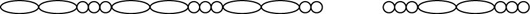 bead pattern in the following order: long long, short short short, long long, short short short, long long, short short, broken segement, short short short, long long, short short short