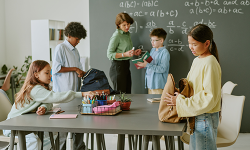 students in classroom