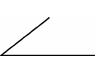 Two line segments that meet at a common point